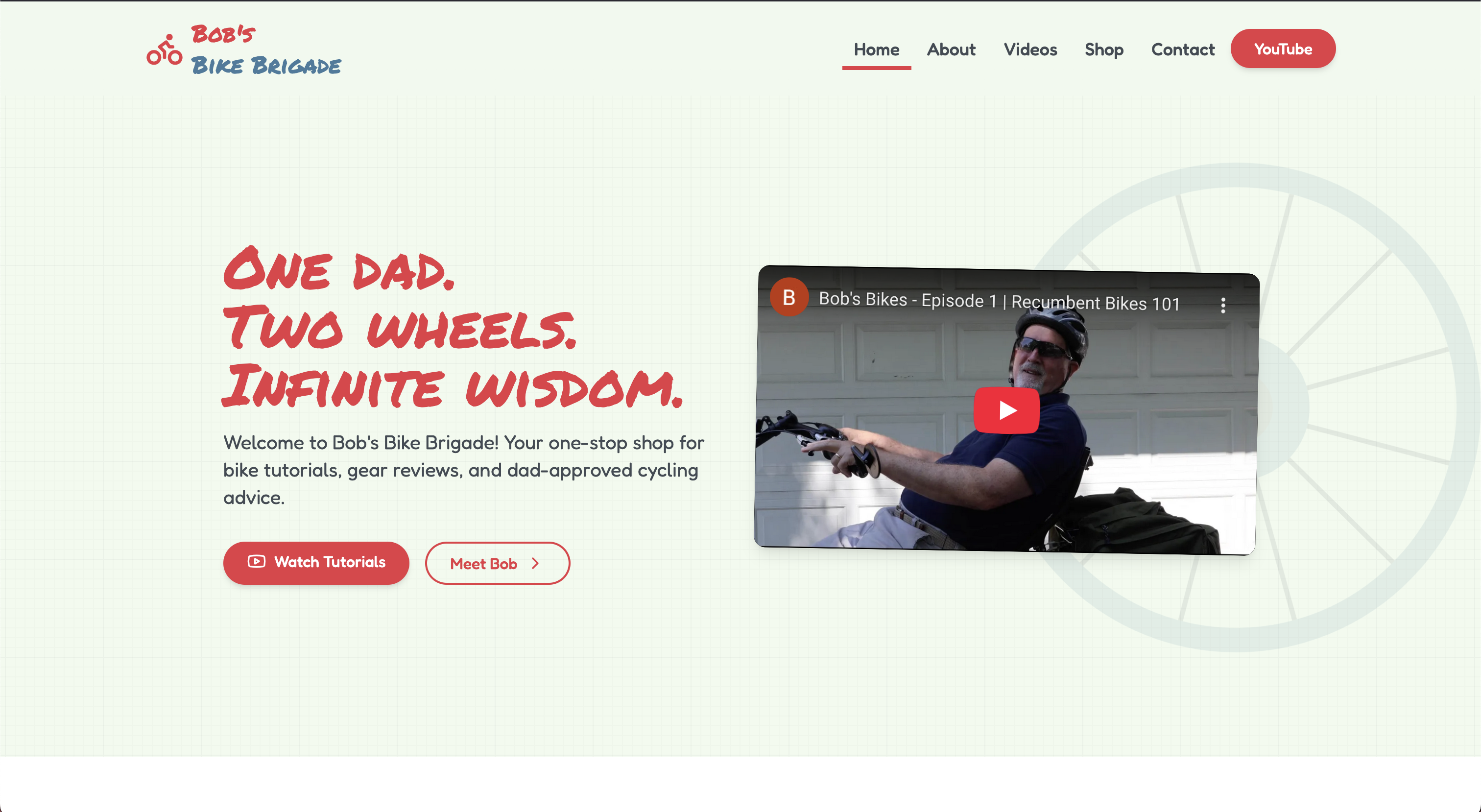 Bob's Bikes | Youtube Site